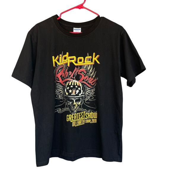 Kid Rock Band Tee Adult Large Rock and Roll Music Artist Greatest Show 2018 Tour - Picture 1 of 10